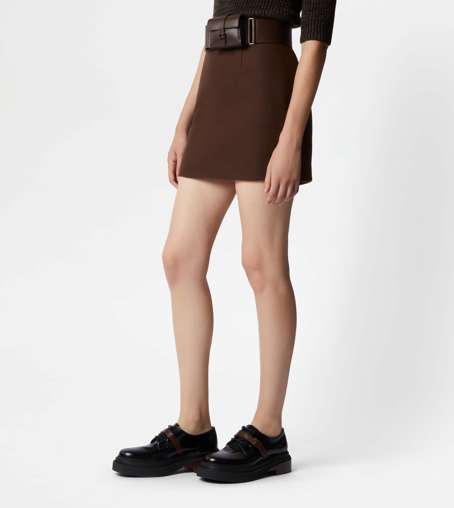 MINISKIRT - BROWN - 4