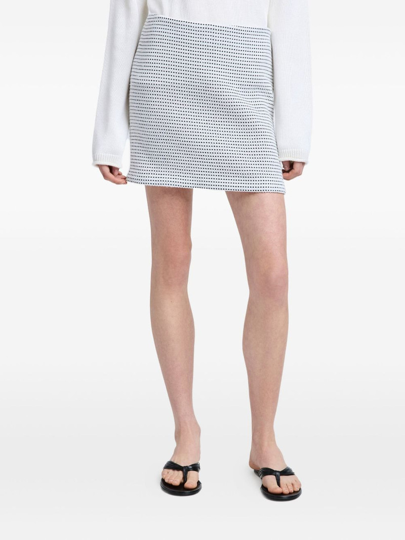 Lawson tweed-pattern mini skirt 3