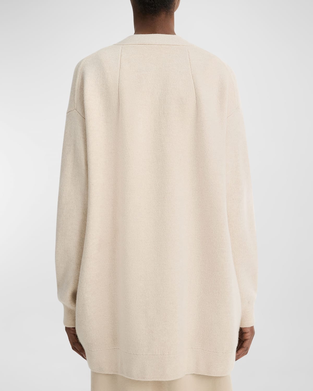 Wool and Cashmere Oversized Double-Knit Cardigan - 4