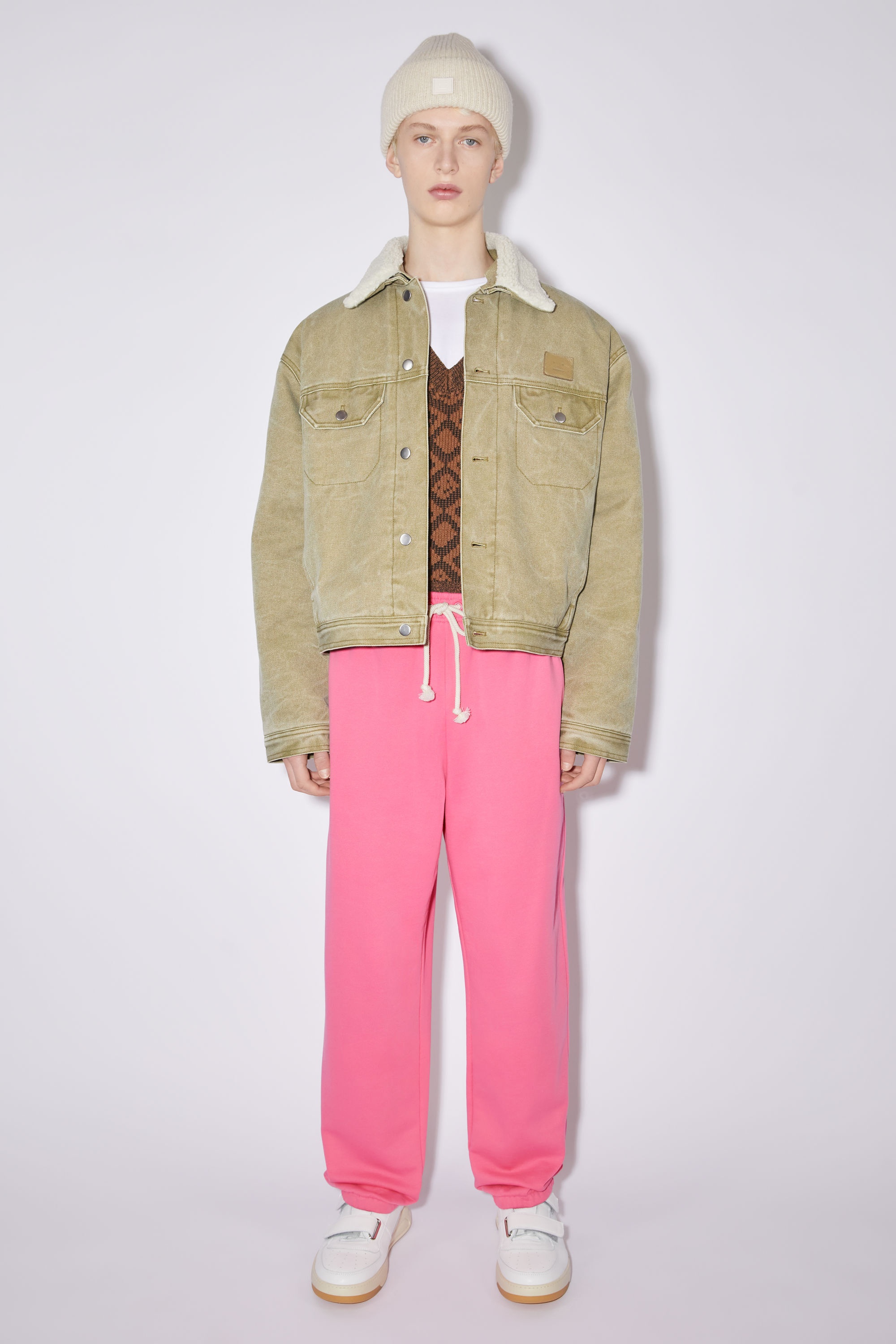 Cotton sweatpants - Bright pink - 2