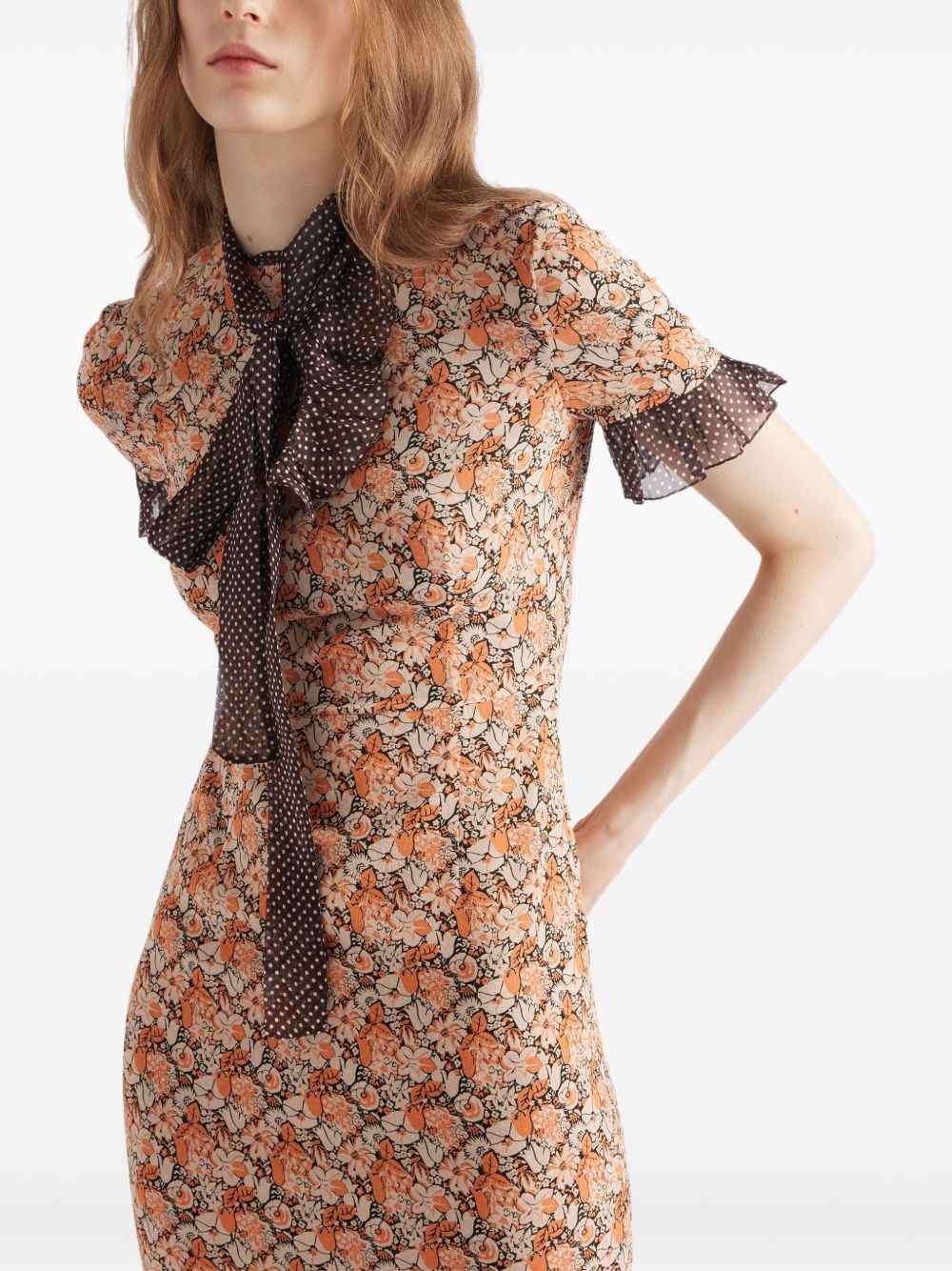 Floral print dress - 4
