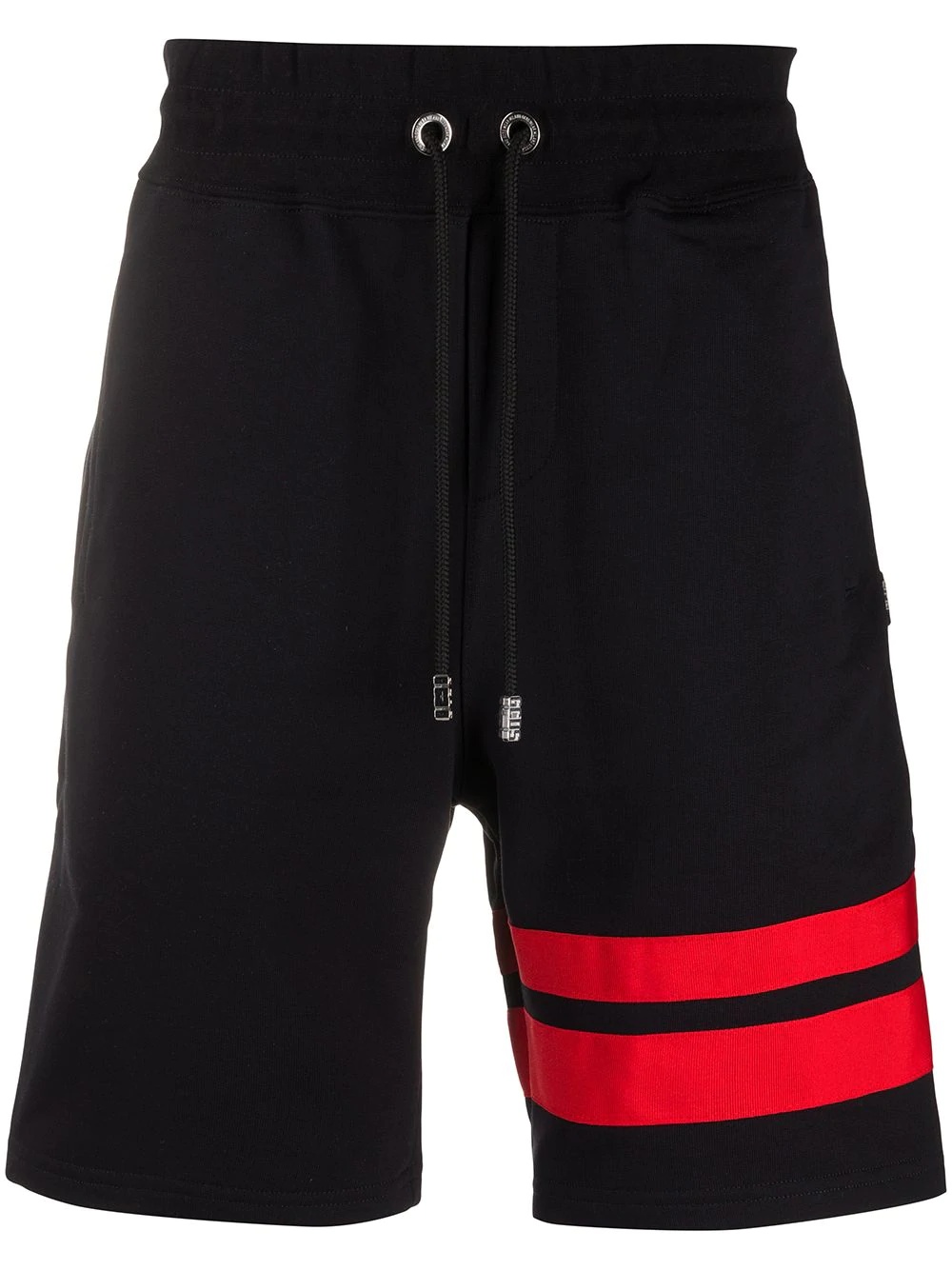 stripe detailed track shorts - 1