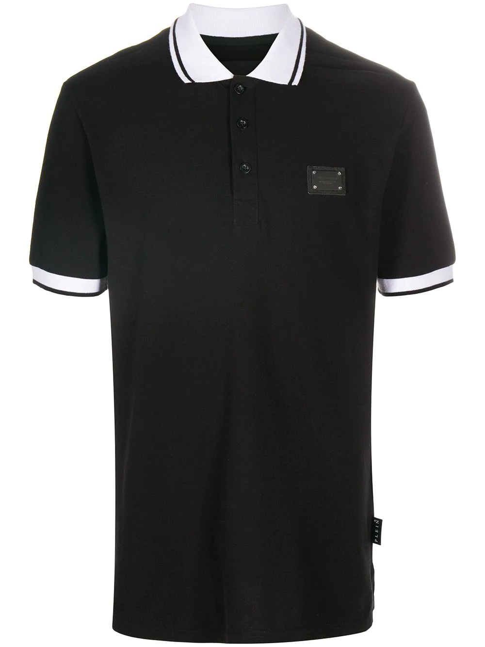 logo patch polo shirt - 1