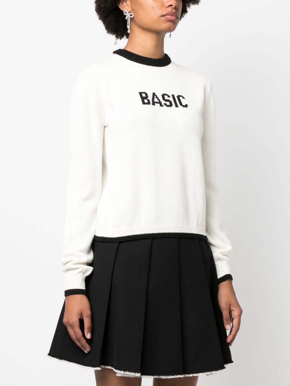 Basic patterned-jacquard jumper - 3