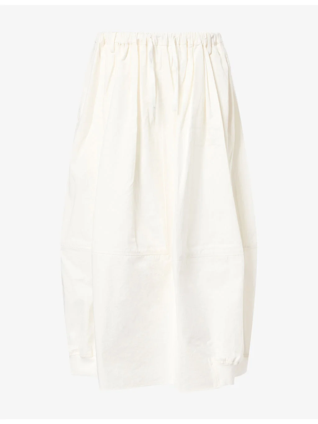 Ruched Bomber Cotton Maxi Skirt - 1