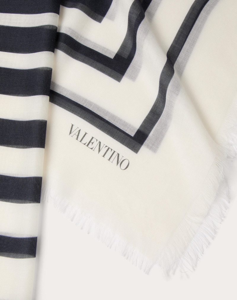 BARRÉ DEGRADÉ SHAWL IN CASHMERE AND SILK 3