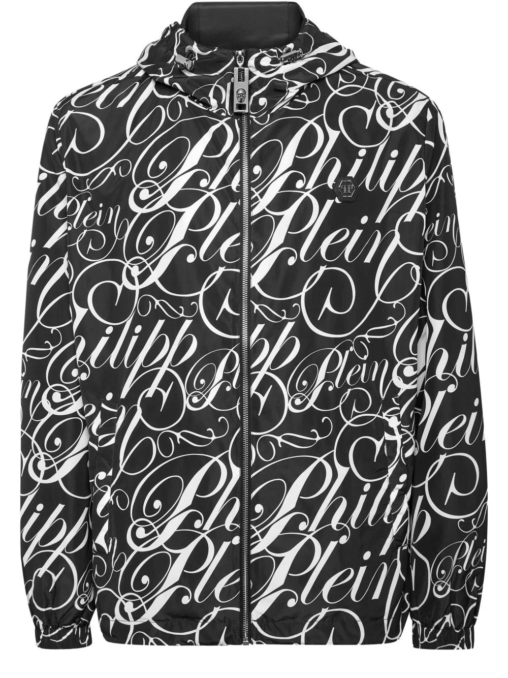 logo-print jacket - 1