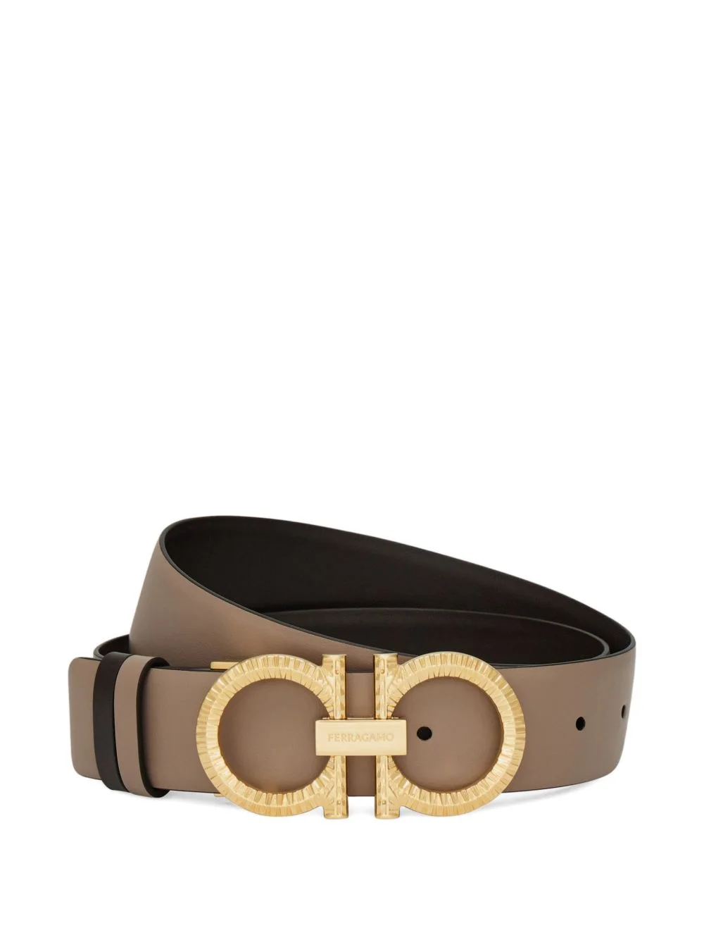 knurled-Gancini reversible and adjustable belt - 1