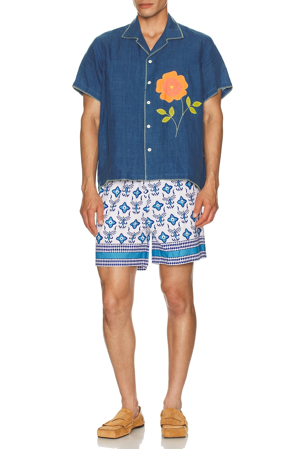 Flower Applique Shirt - 5