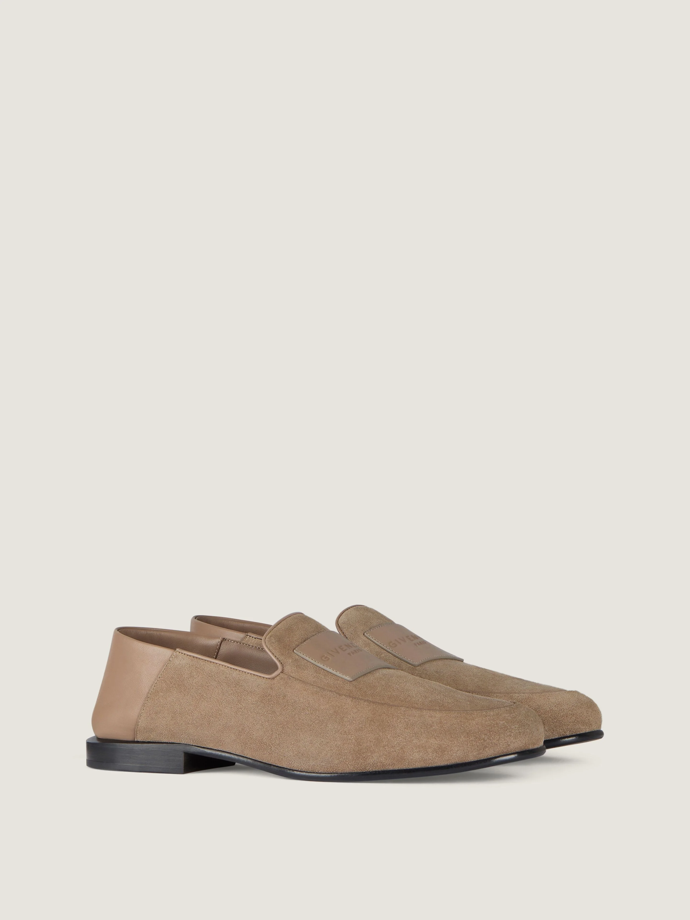 LABEL LOAFERS IN SUEDE - 1