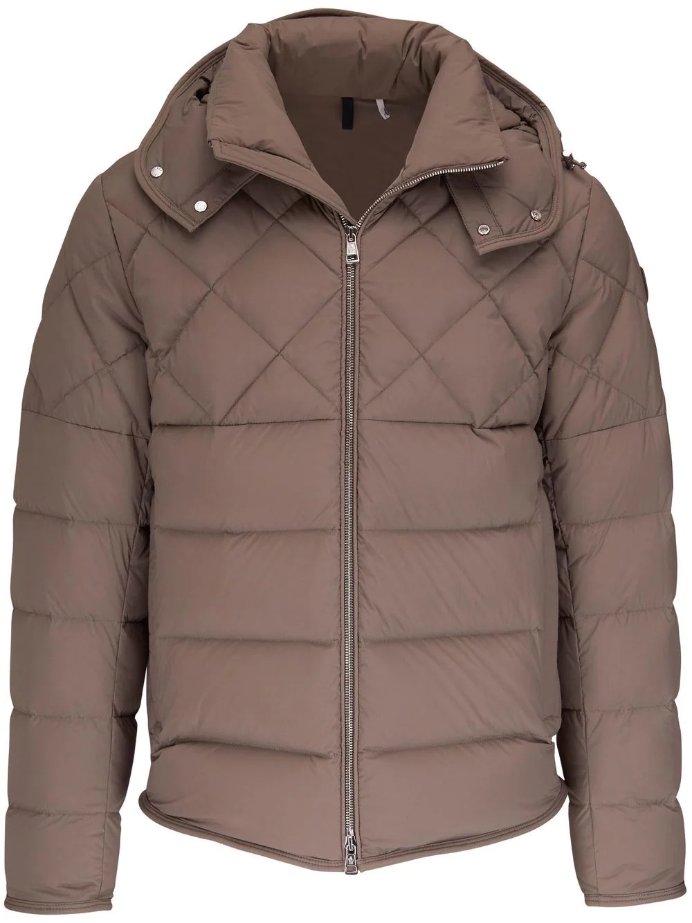 quilted hooded padded jacket - 1