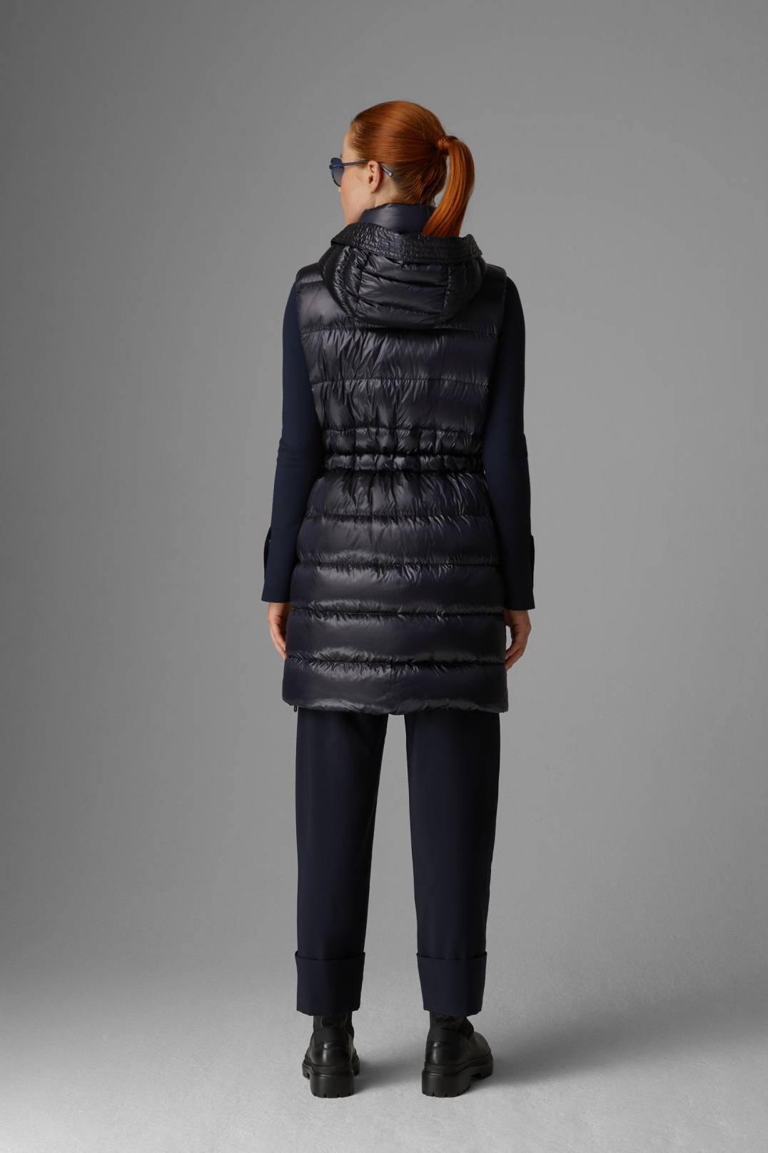 JELLA DOWN WAISTCOAT IN NAVY BLUE - 3