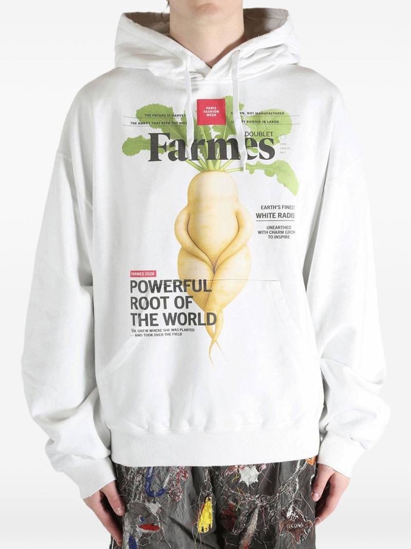 doublet Farmes Magazine Cover printed hoodie outlook