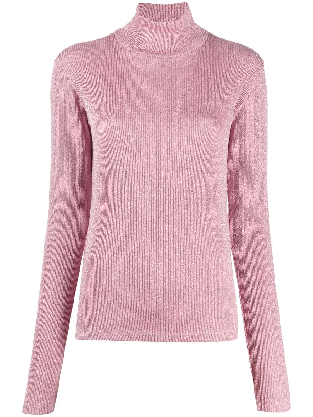 rollneck rib-knit jumper - 1