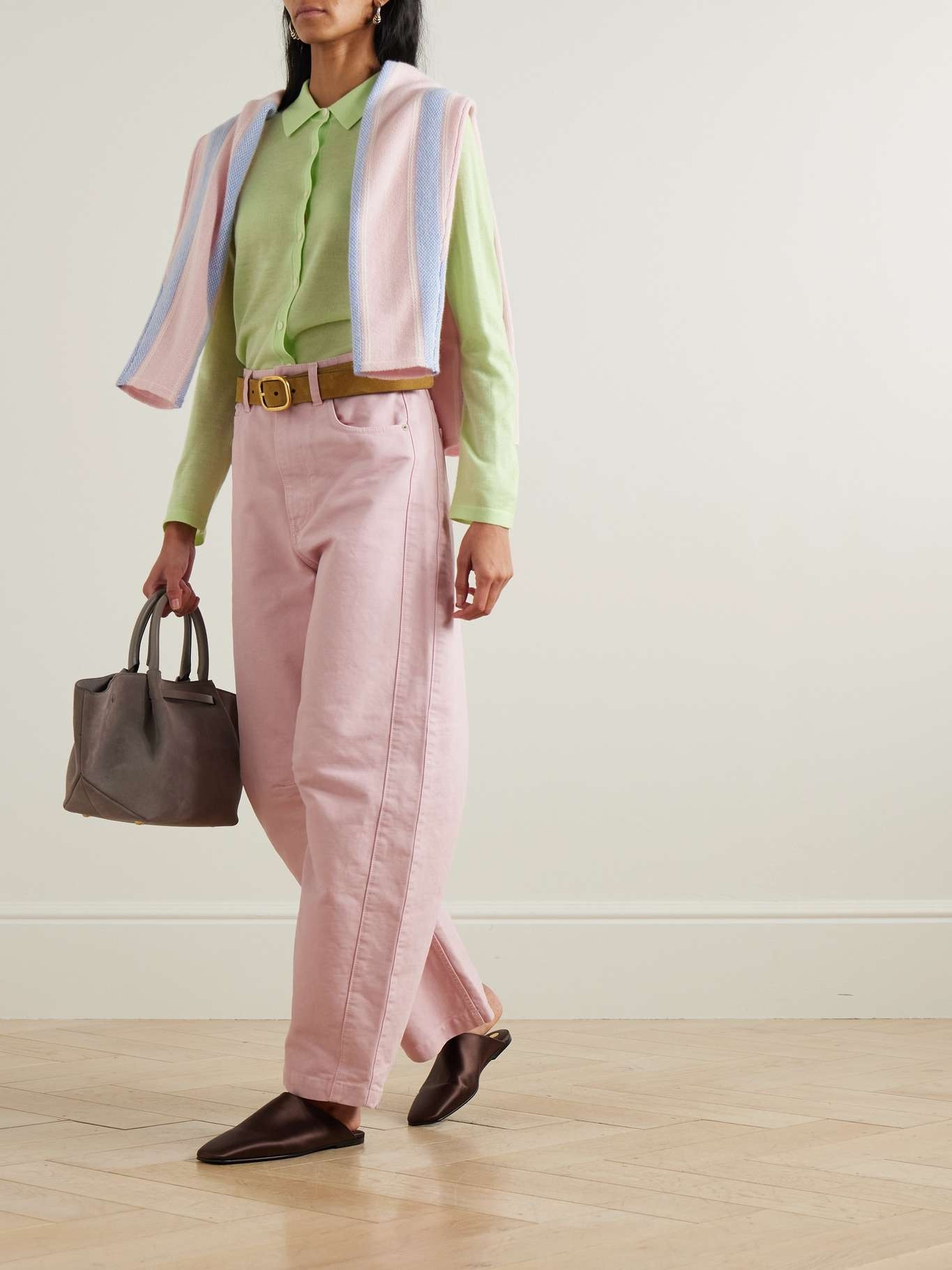 Elle cashmere cardigan Light green - 2