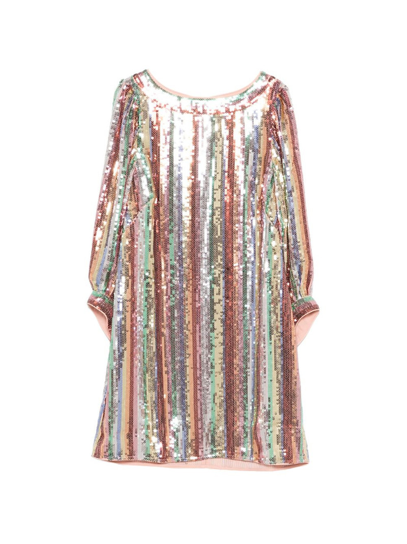 Laurie striped sequinned mini dress 1