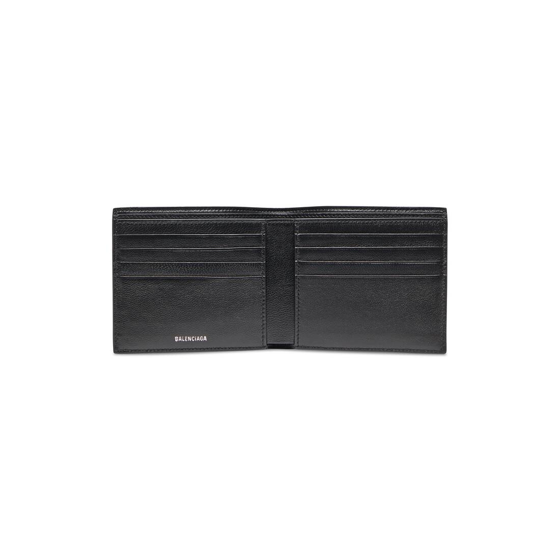 BALENCIAGA signature square folded wallet bb monogram coated 