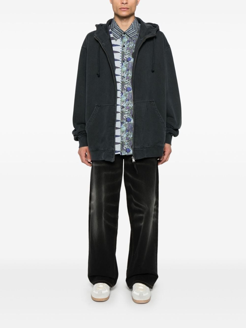 embroidered logo hoodie - 2
