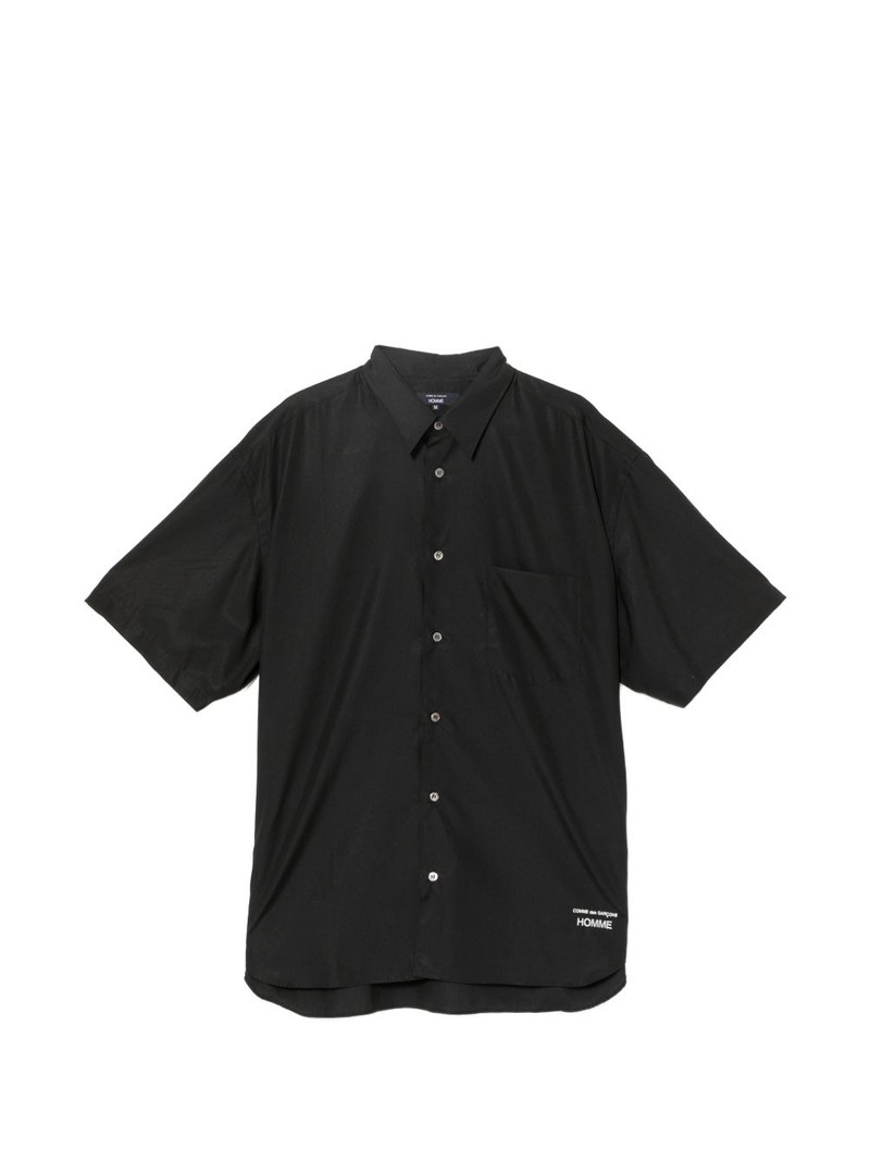 logo-embroidered shirt 1