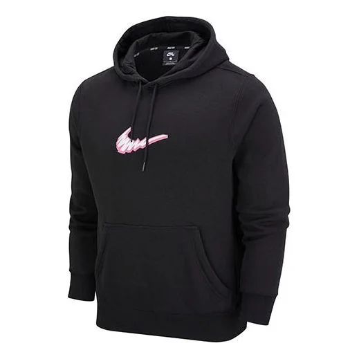 Nike SB Skateboard Fleece Skateboard hooded Pullover Long Sleeves Black DM6479-010 - 1