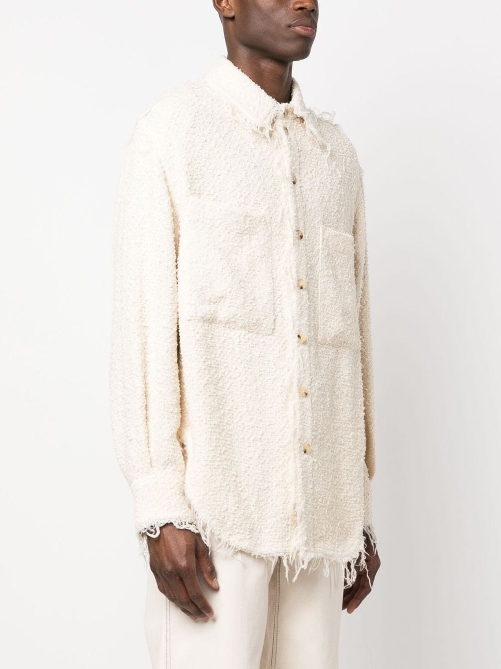 button-up bouclÃ© jacket - 4