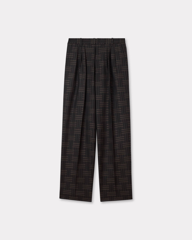 'KENZO Weave' pleated tailored pant 1