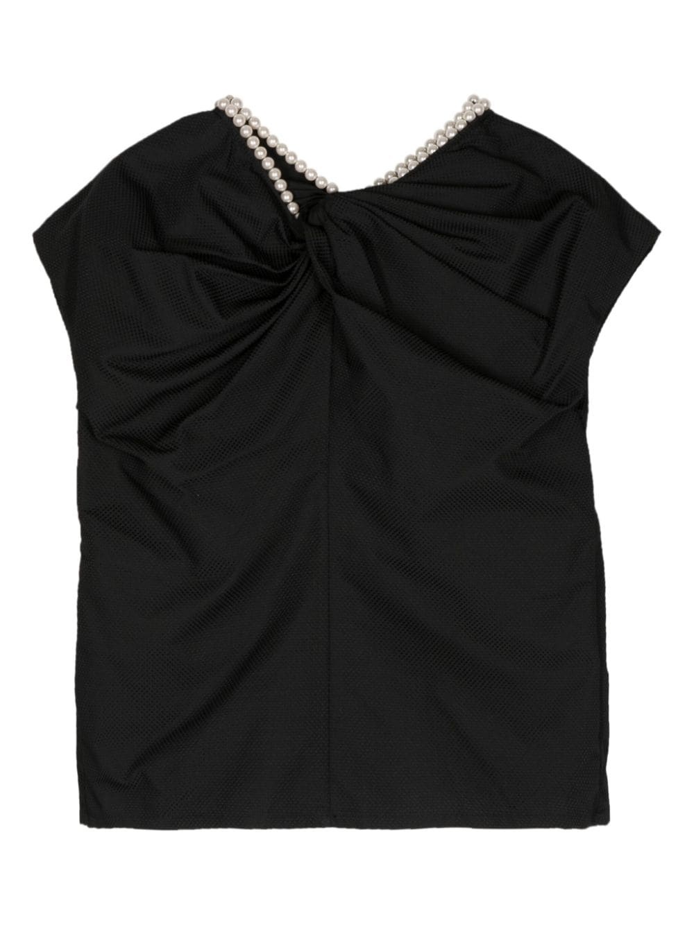 bow-detail sleeveless top - 2