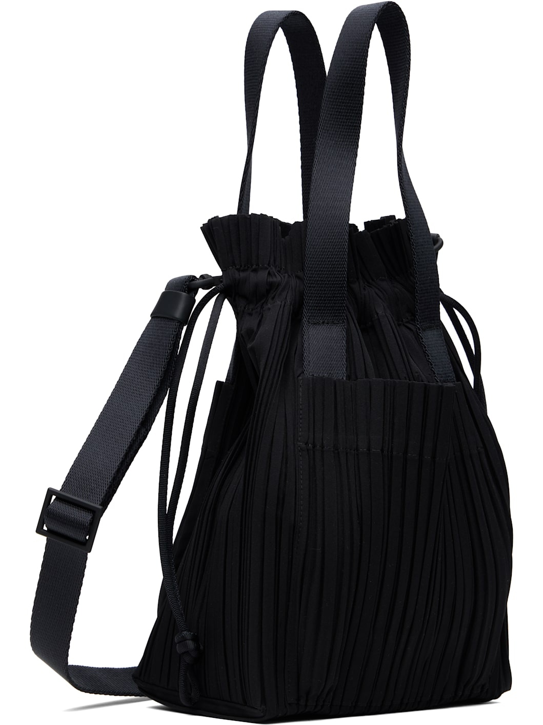 Black Pleats Tote - 2