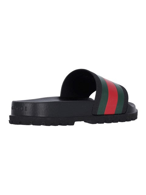 Gucci Men Gucci - Web Rubber Slide - 4