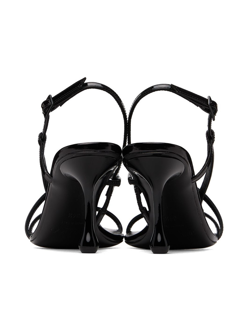 Black Etana 80 Heeled Sandals 2
