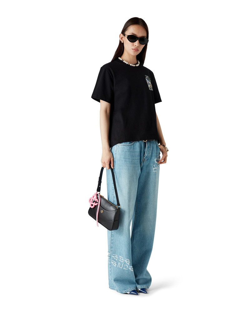 CASABLANCA Graffiti Distressed Denim Jeans | Casablanca Paris outlook