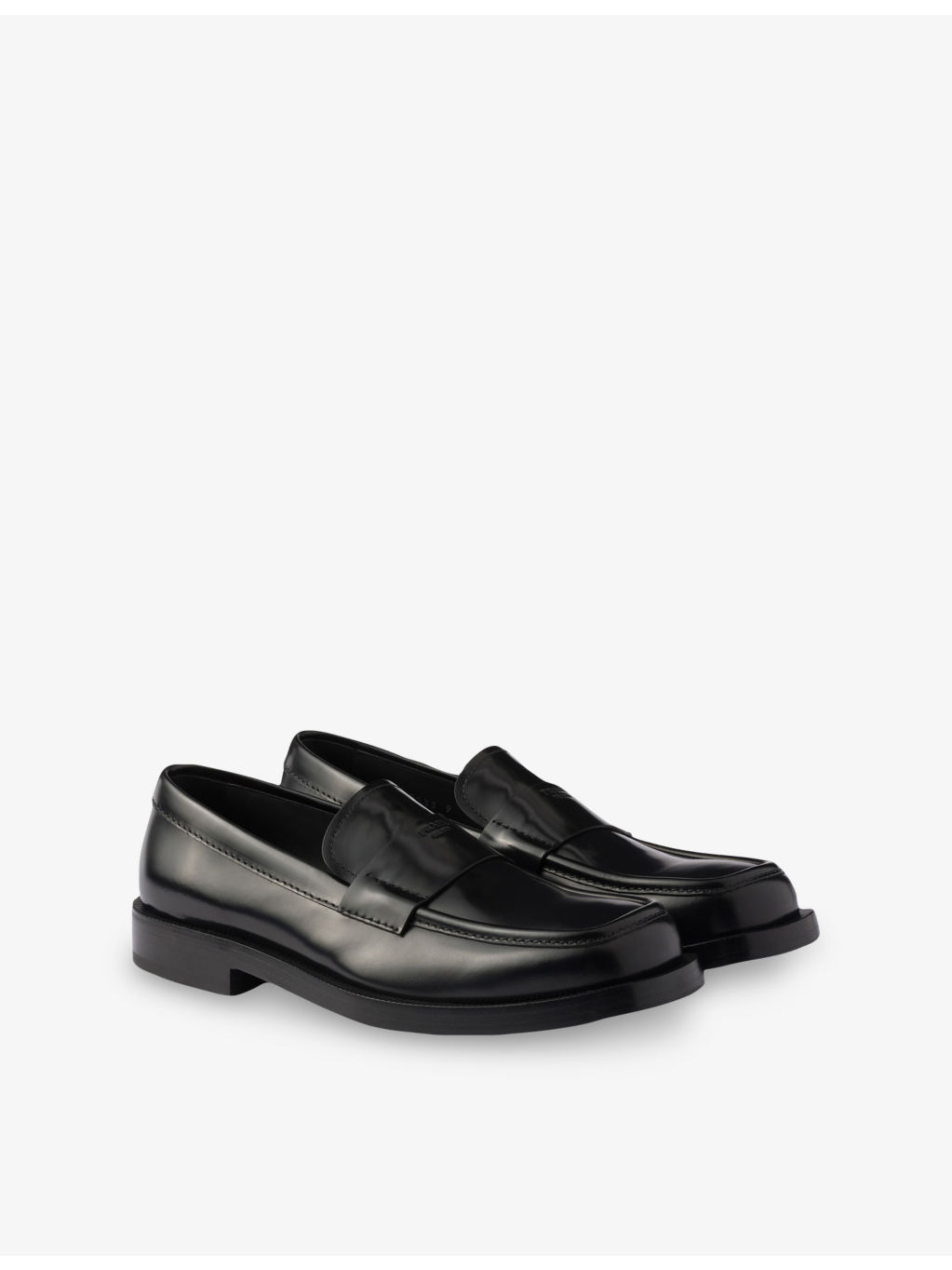 Brand-Debossed Leather Loafers - 3