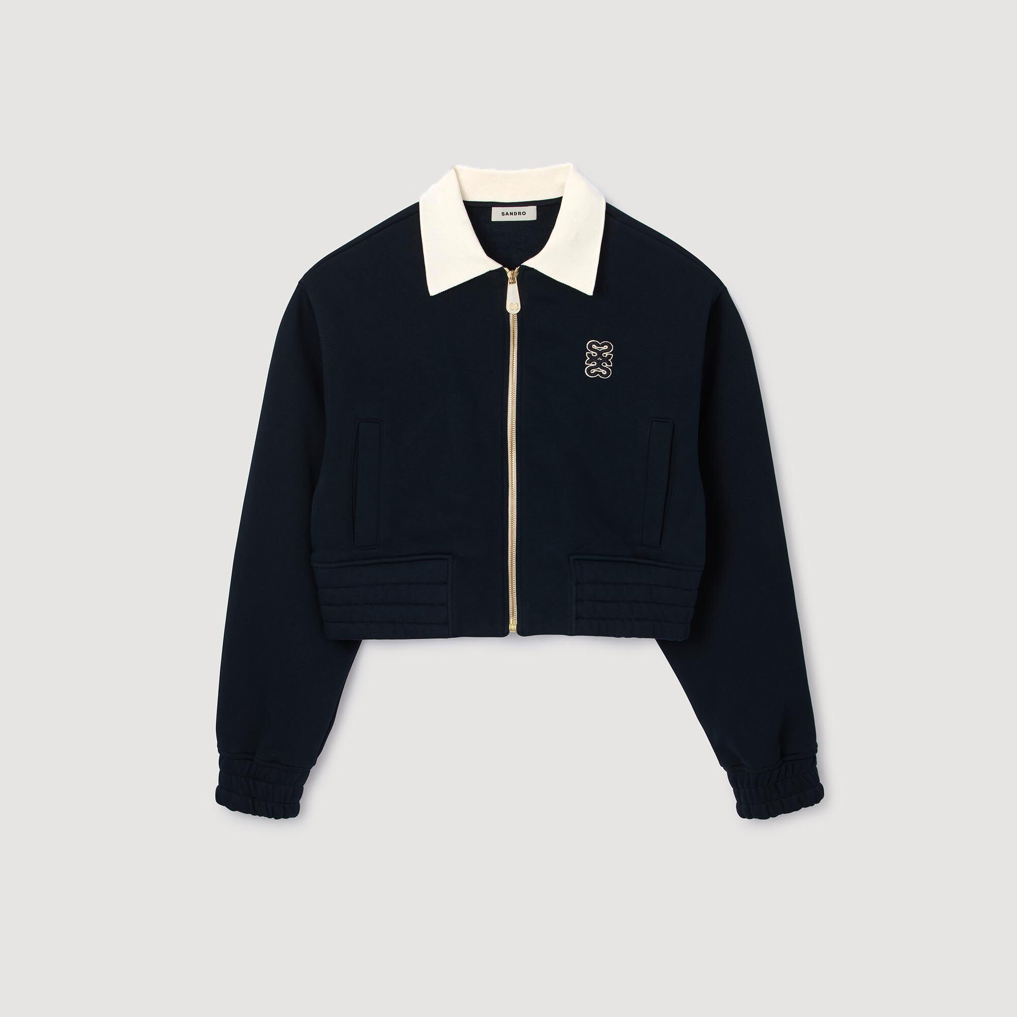 CROPPED TWO-TONE SWEATSHIRT - 6