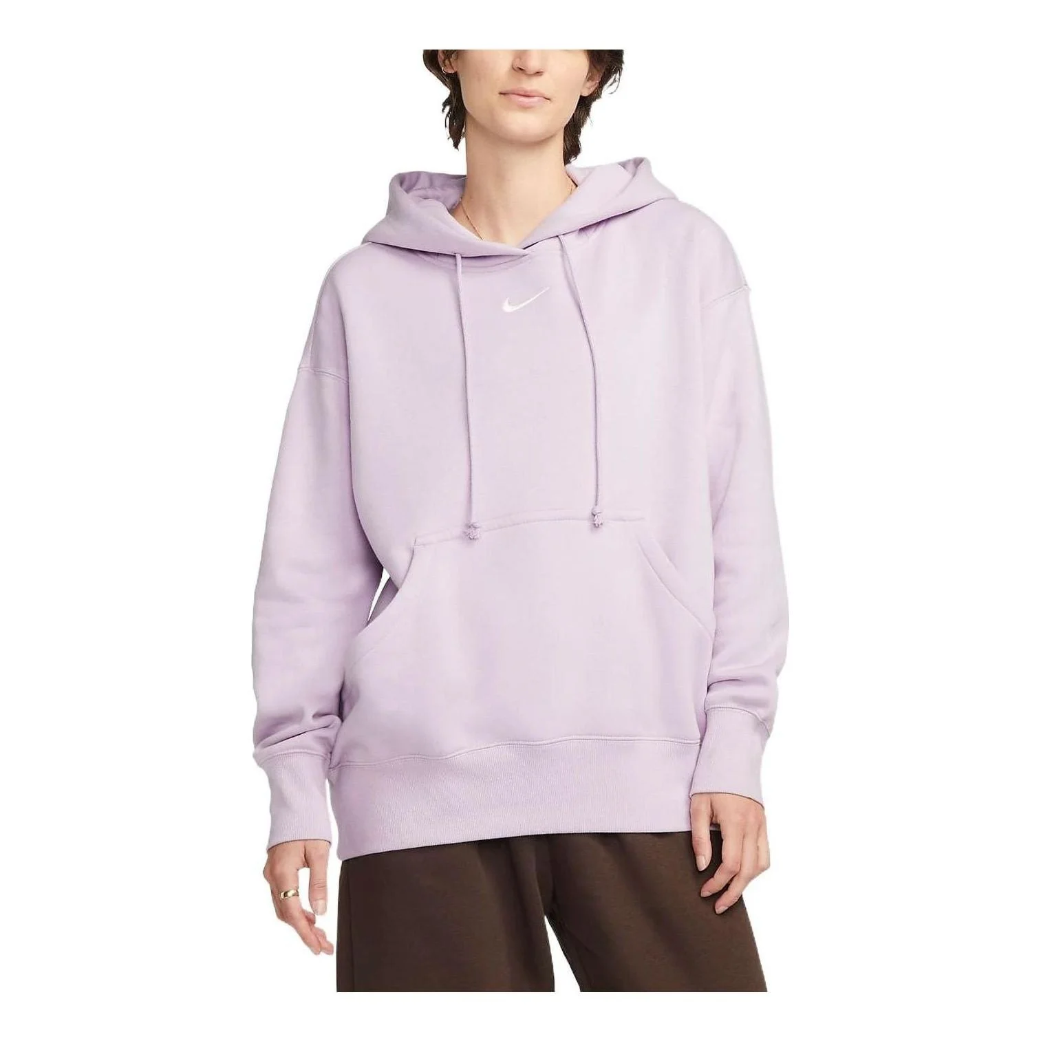 (WMNS) Nike Phoenix Fleece Hoodie 'Lilac' DQ5861-530 - 1