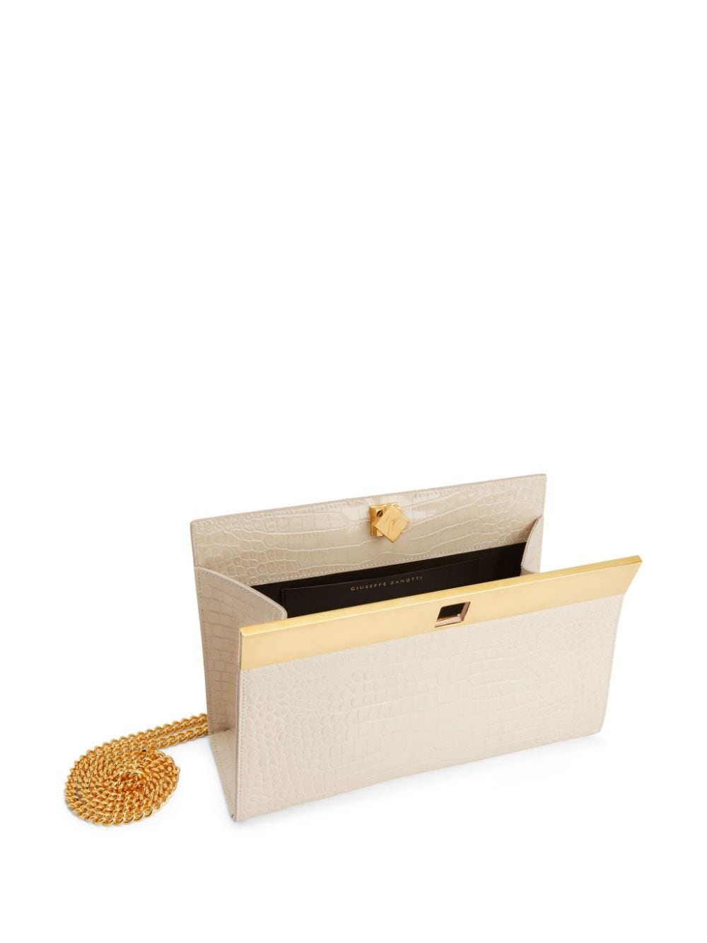 Tanaya crocodile-effect clutch bag - 5