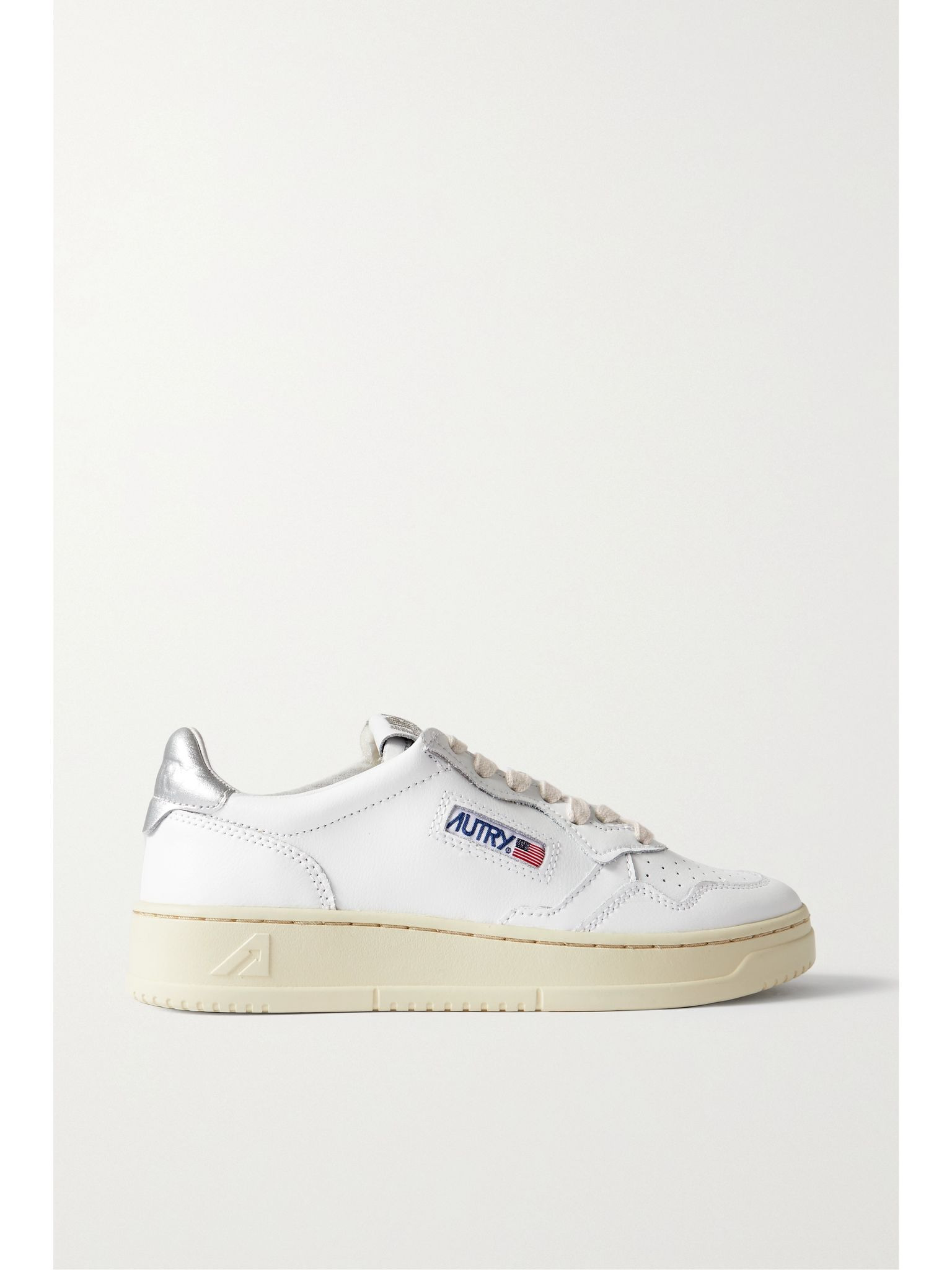 Medalist Low metallic leather sneakers White - 1