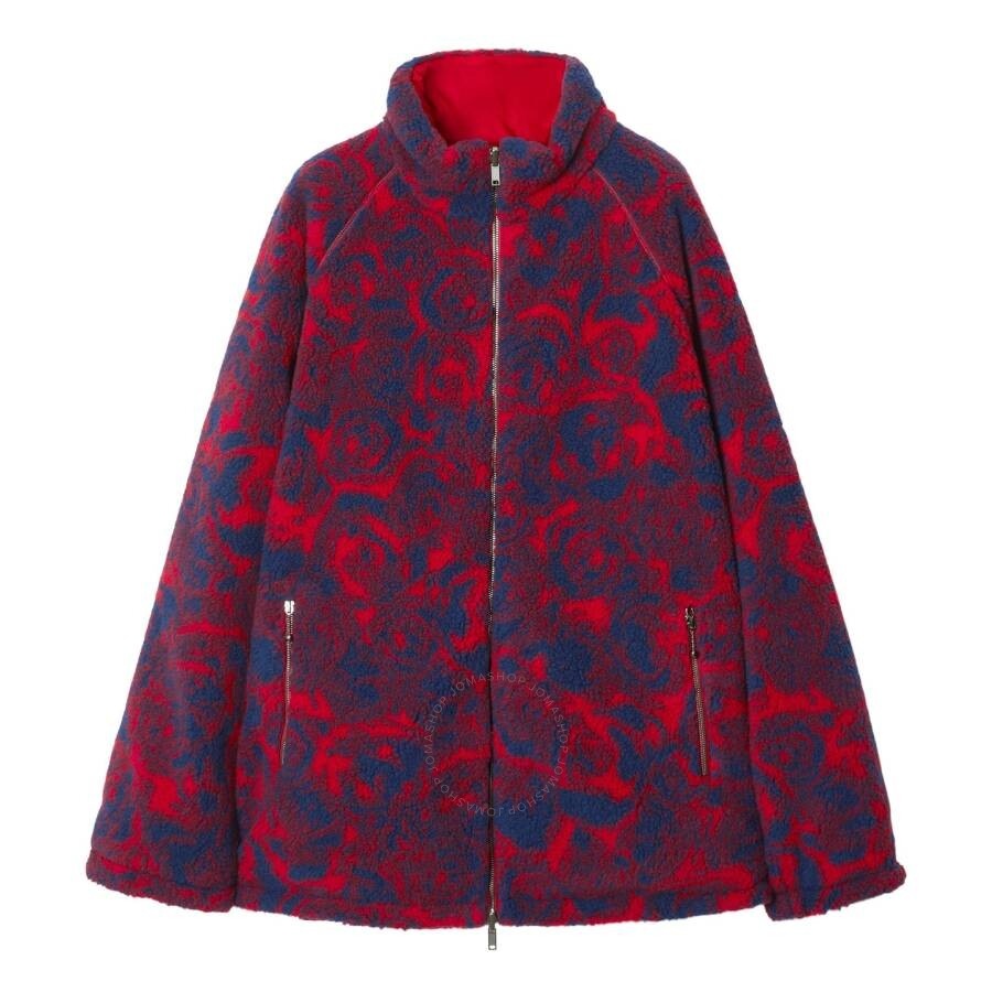 Burberry Rose-Print Fleece Reversible Jacket - 1