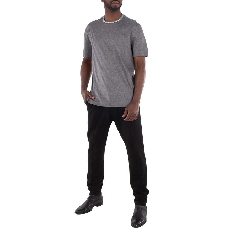 Emporio Armani Logo Collar ASV Lyocell-Blend T-Shirt - 6