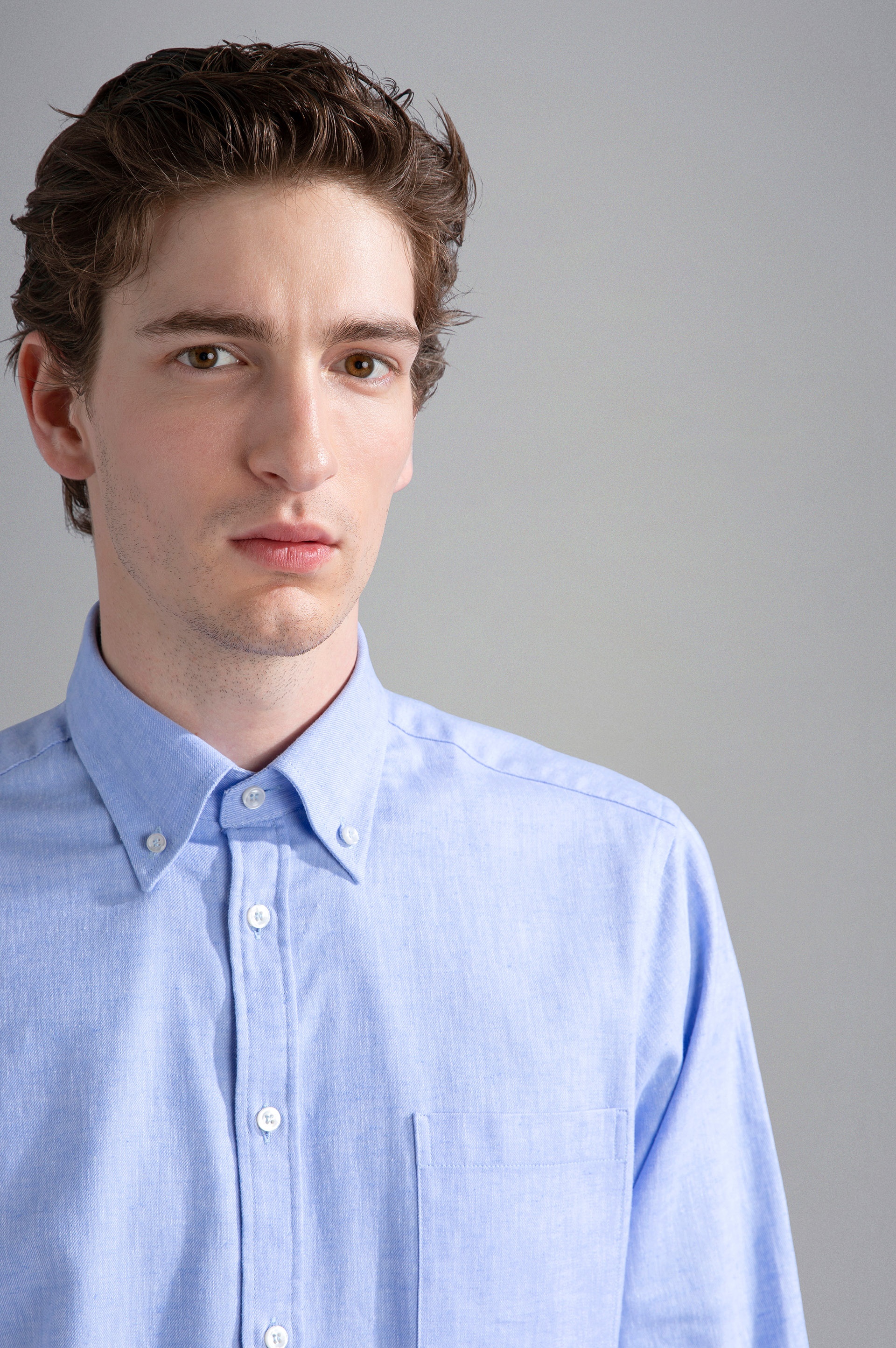 COTTON AND LINEN SHIRT - 4