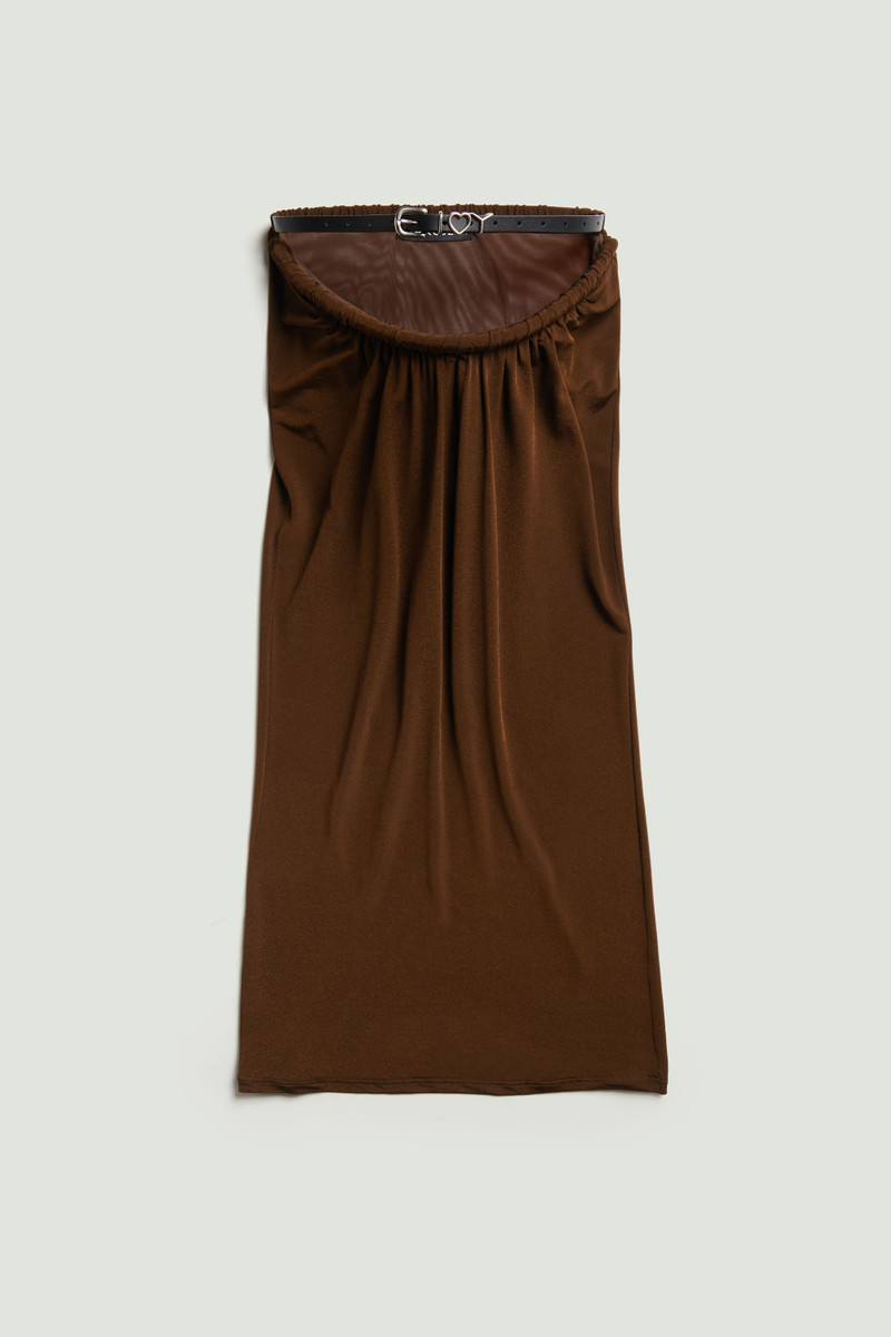 Y Belt Arc Maxi Skirt 1