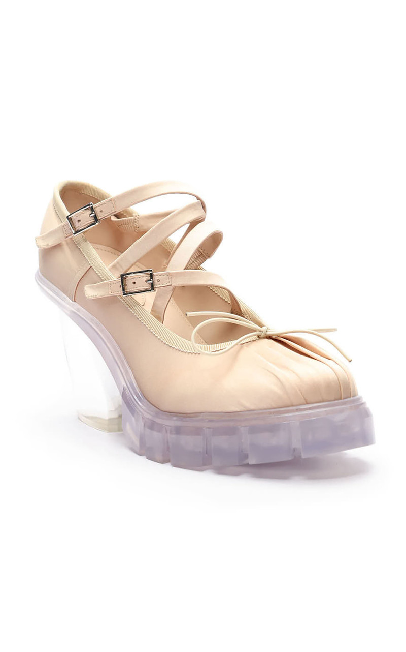 Ballerina Satin Pumps nude 3
