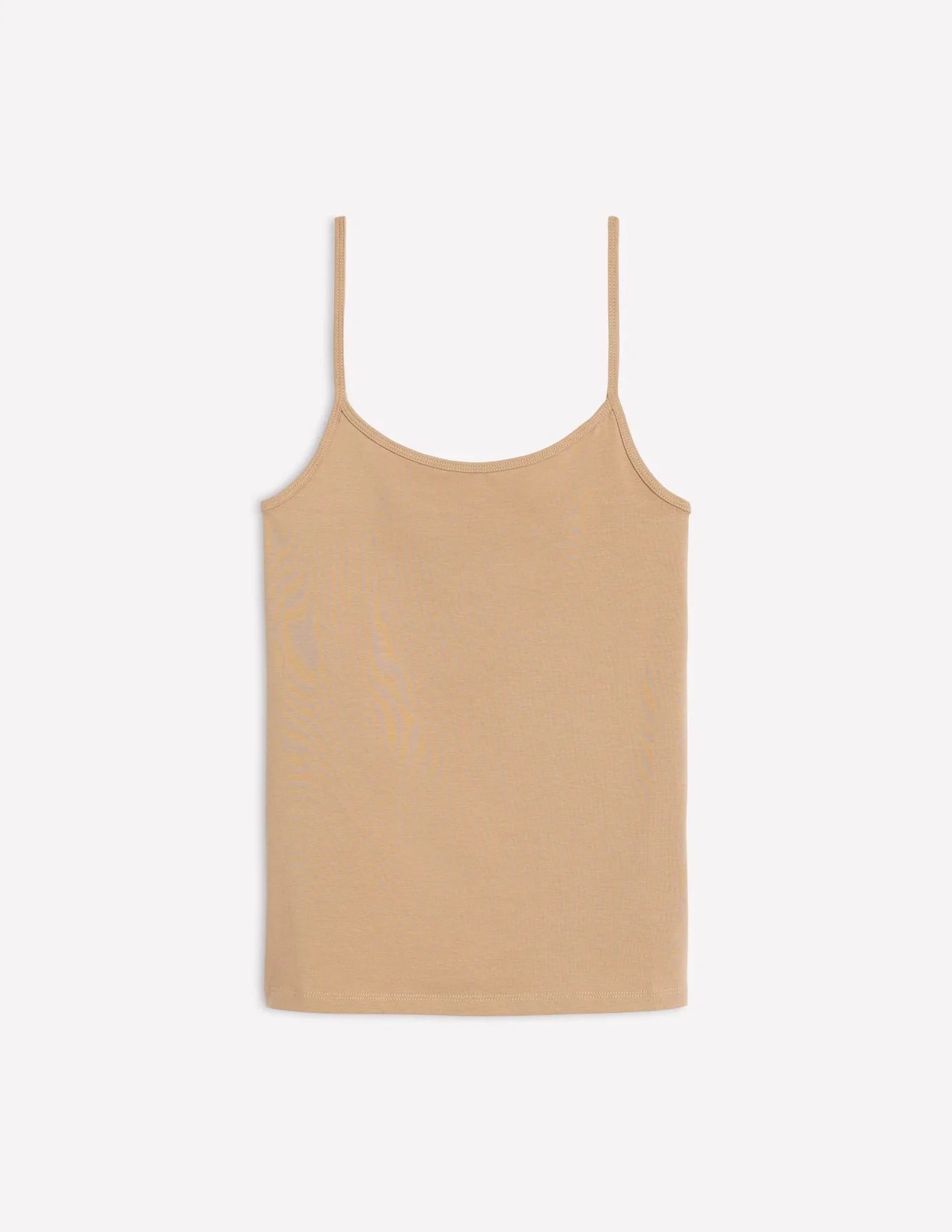 Plain Cami Top-Medium Beige - 1