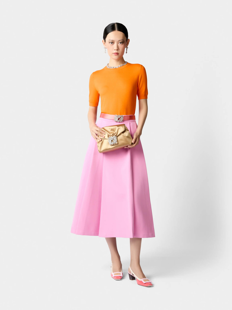 Roger Vivier Efflorescence Mini Clutch in satin outlook