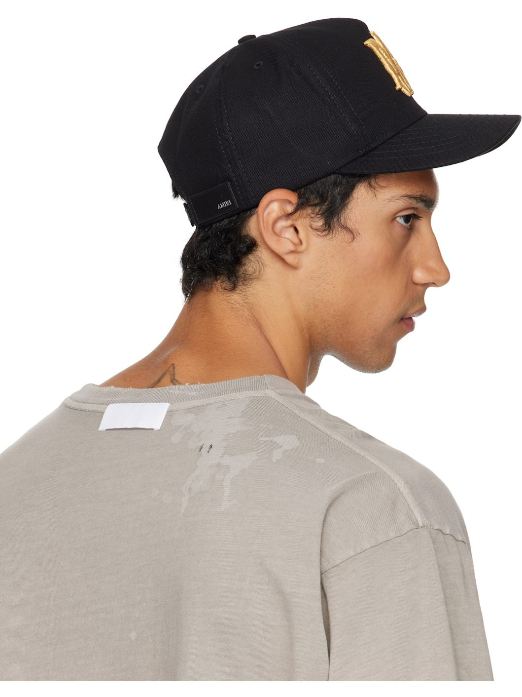 Black Full Canvas MA Cap - 3