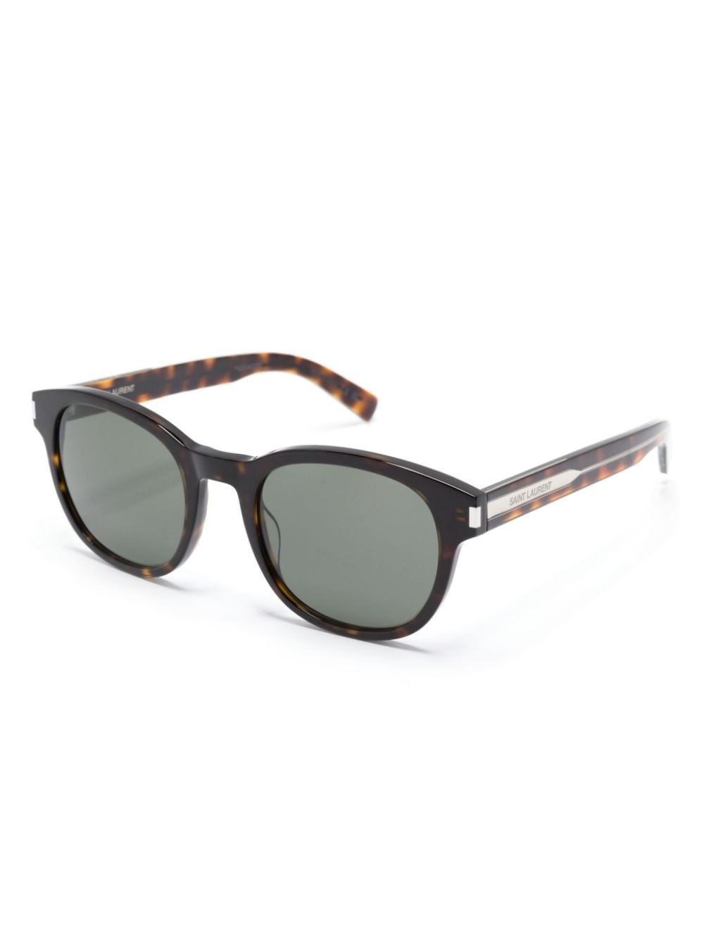 logo-engraved tortoiseshell sunglasses - 2