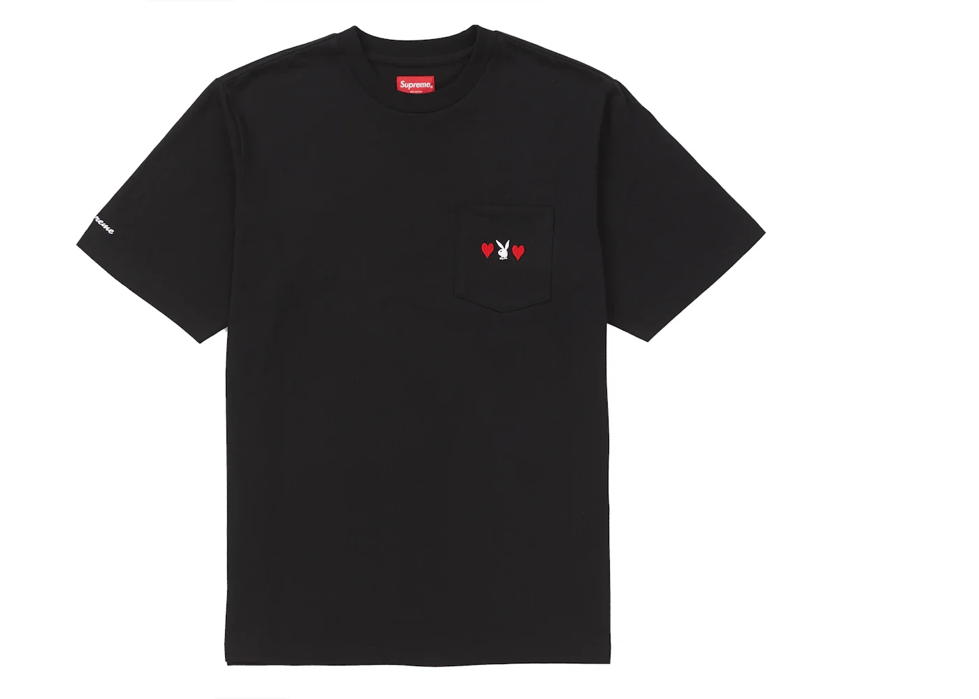 Supreme Playboy Pocket Tee Black - 1