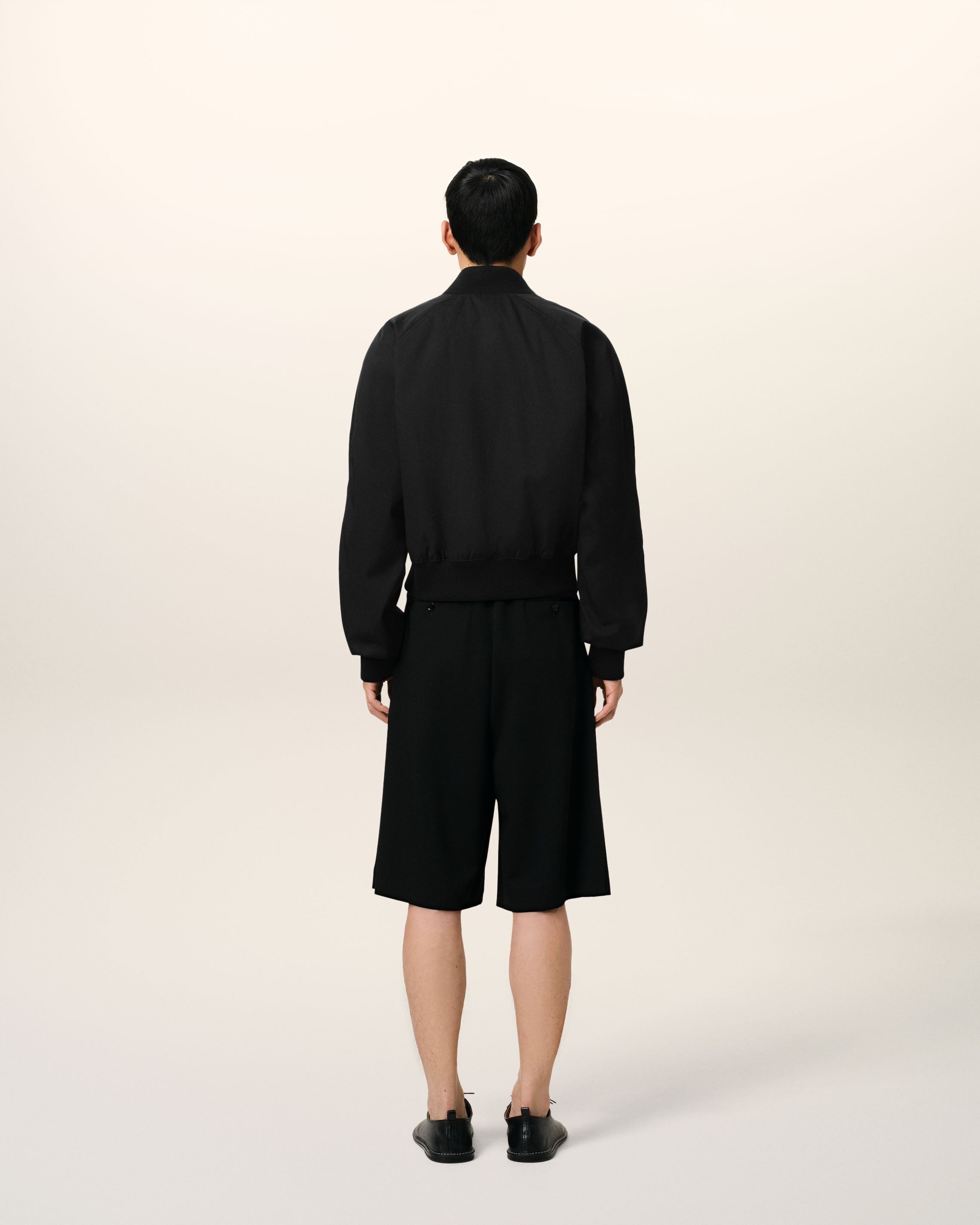 BLACK TWILL BOMBER - 5