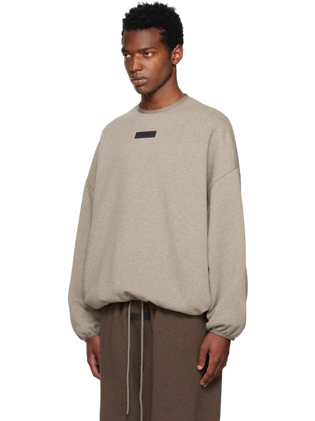 Gray Elasticized Sweatshirt - 4