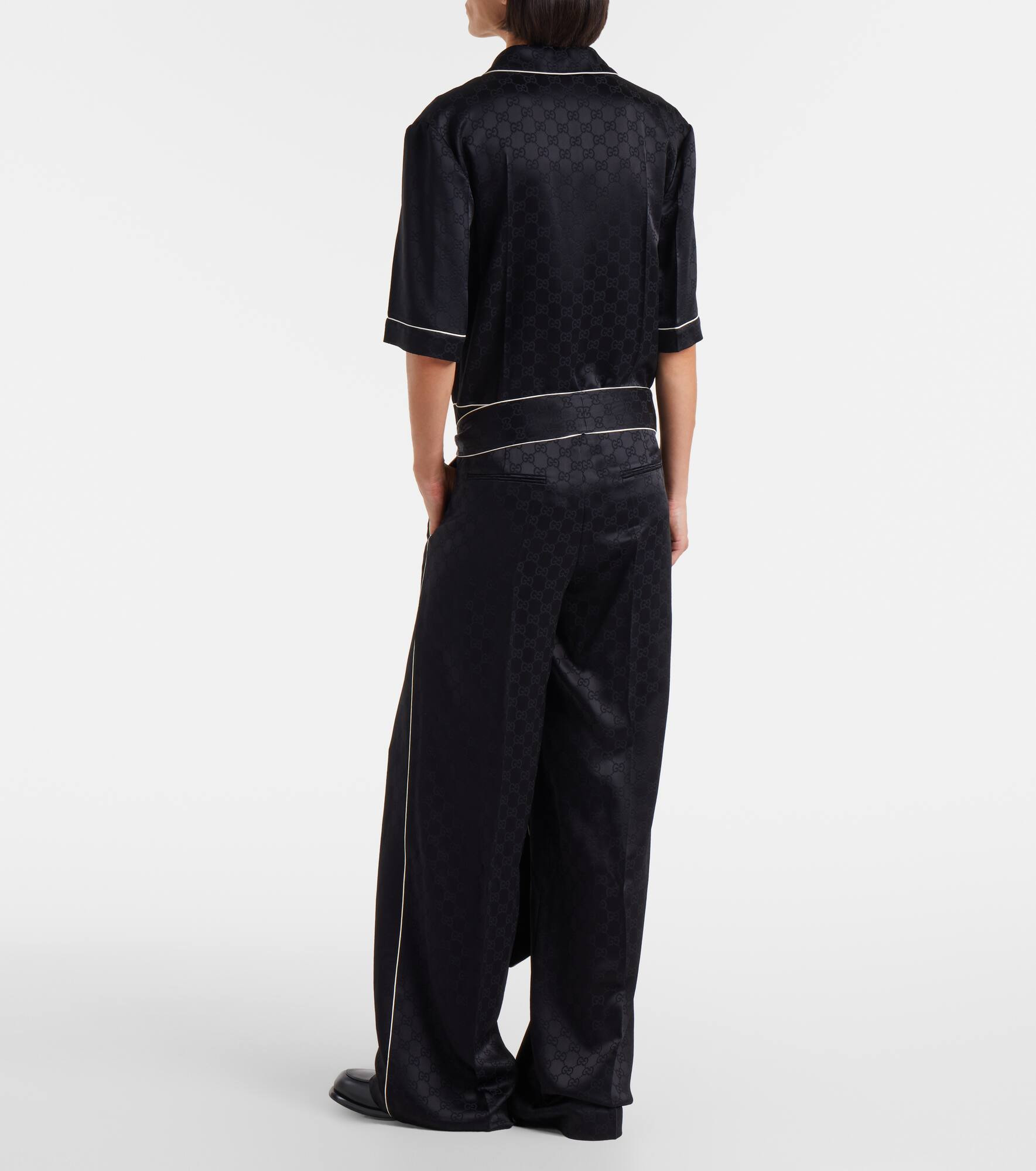 Hammered GG satin jumpsuit - 3
