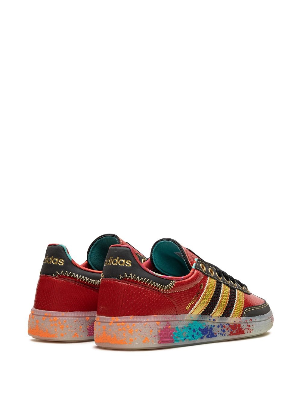 Handball Spezial "S.E.E.D. - Scarlet Gold Paint Splatter" sneakers - 3